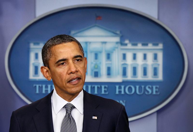 President Barack Obama speaks from the briefing room of the White House October 21, 2011 in Washington, DC. Obama announced that all U.S. troops will leave Iraq before the end of the year.